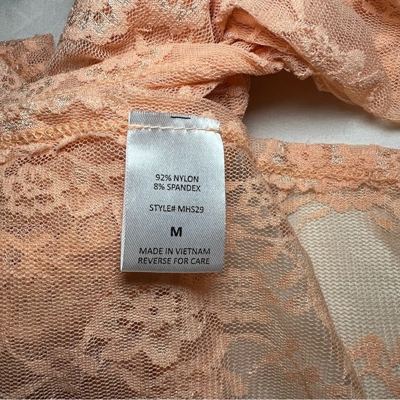 Andree by Unit Full Lace Kimono Peach / Orange Women’s Medium - Picture 6 of 7